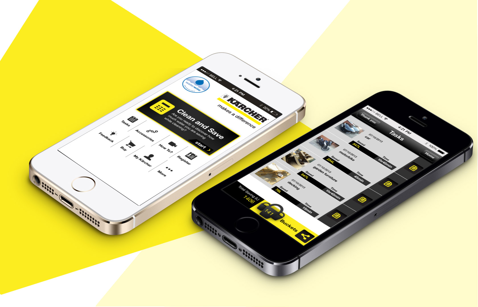 Karcher Saving Calculator, Cross platform App - iOs & Android