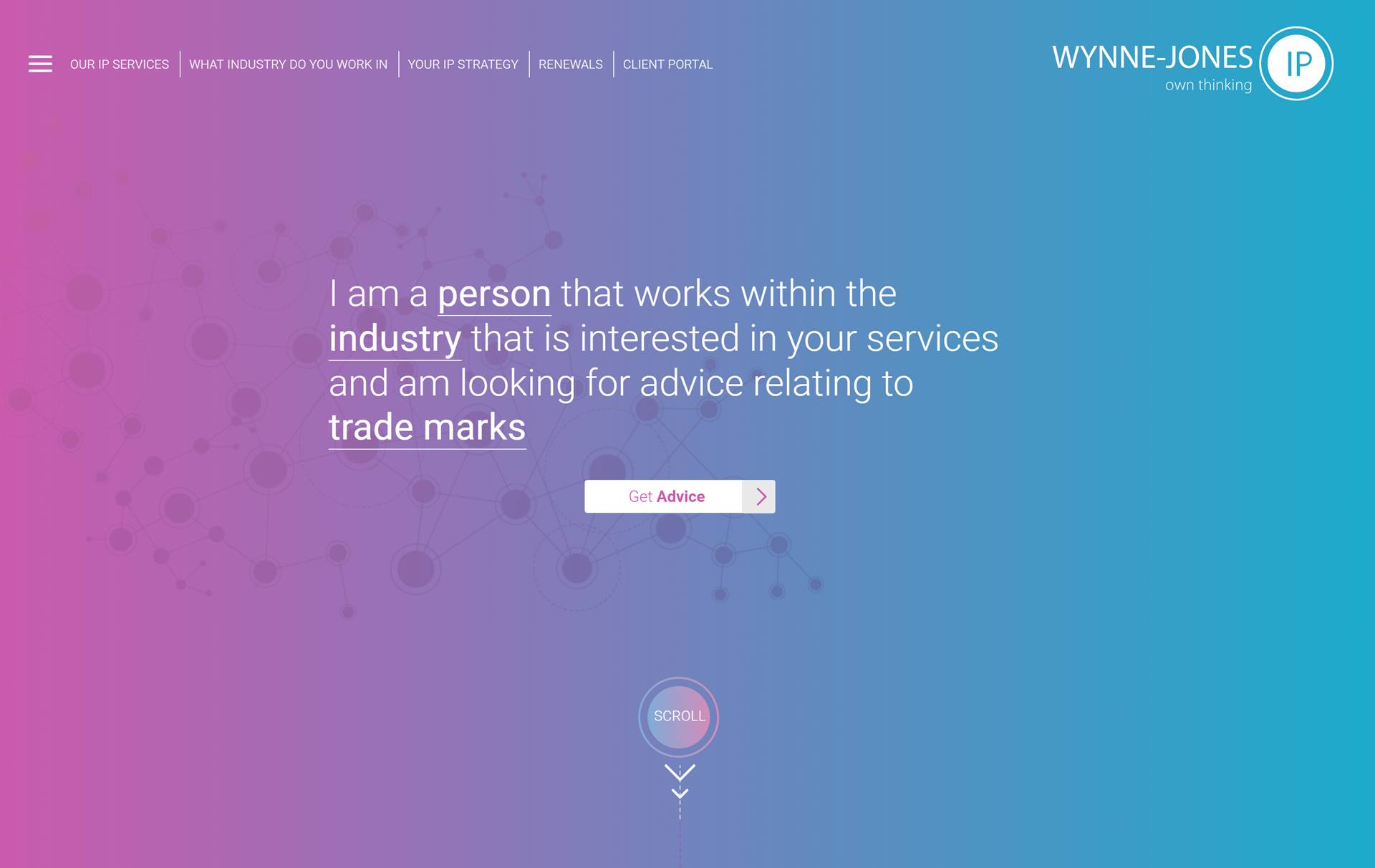 Frontend & backend development for Wynne Jones responsive website by Hussein Khraibani - Conversational form Wizard
